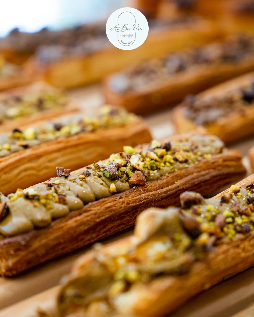 Feuilletés artisanaux à la pistache