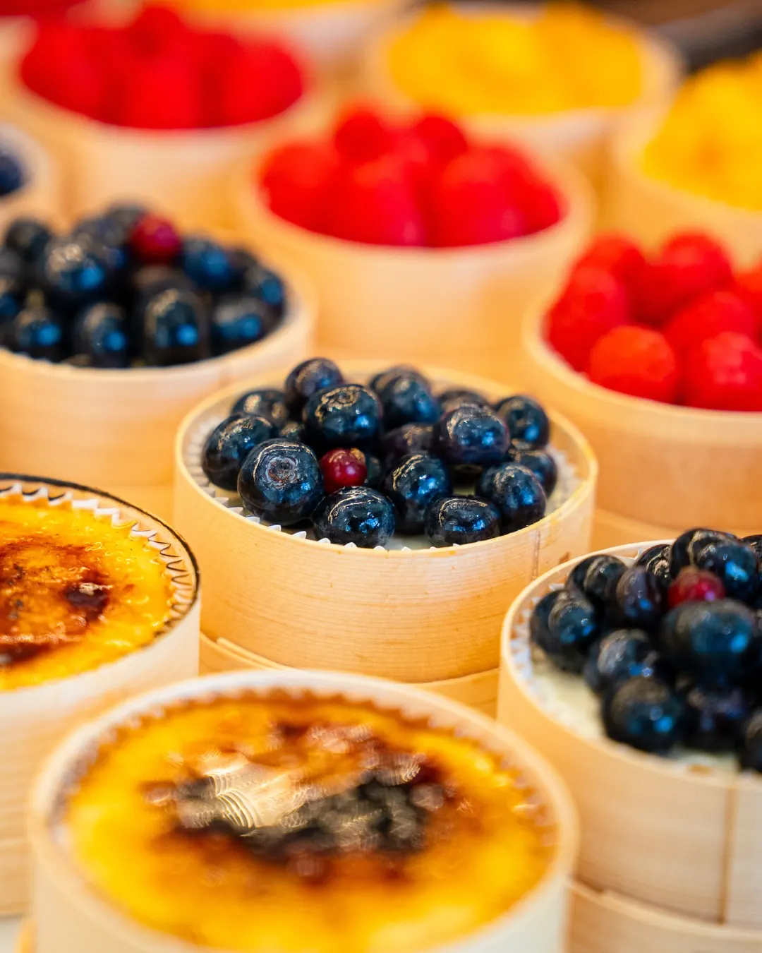 Fruits et crèmes
